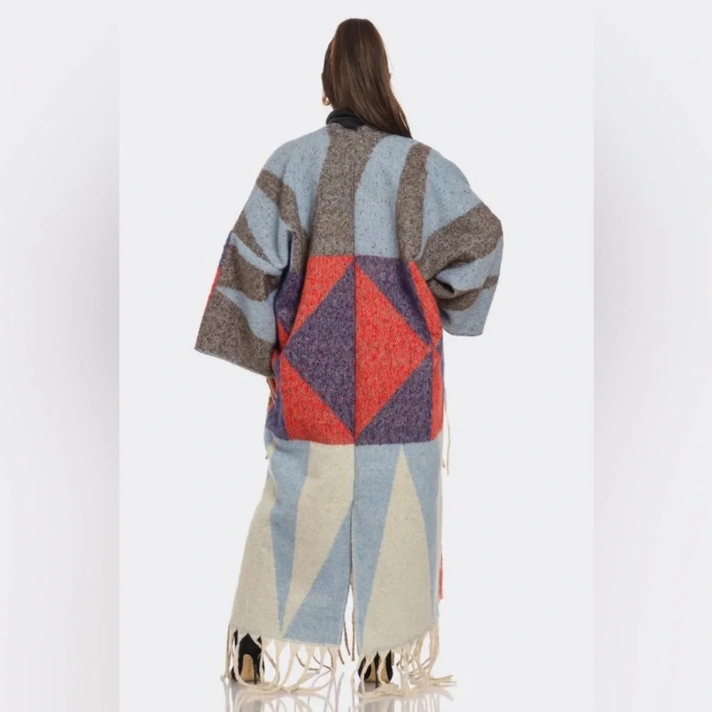 Multi Color Wool Cardigan - Picture 4 of 5
